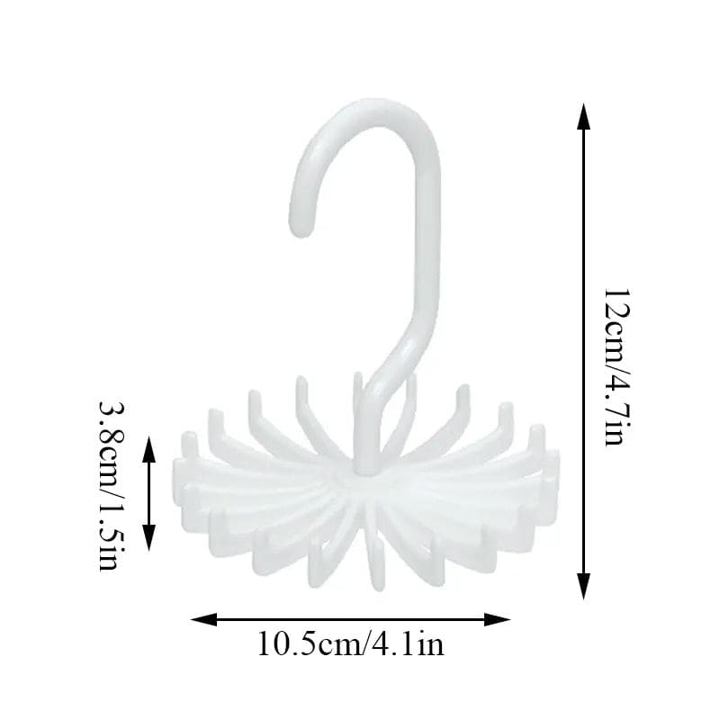 Tie Hanger, Twirl Tie Rack Holder, 20 Claw Rotating Scarf Hangers, Belt Scarves Hooks Hanger, Clothing Accessory Hanging Hook, Adjustable Tie Racks for Closet Organizer, Plastic Portable Tie Rack For Closets Tie Hanger, Twirl Tie Rack Holder, 20 Claw Rotating Scarf Hangers, Belt Scarves Hooks Hanger, Clothing Accessory Hanging Hook, Adjustable Tie Racks for Closet Organizer, Plastic Portable Tie Rack For Closets